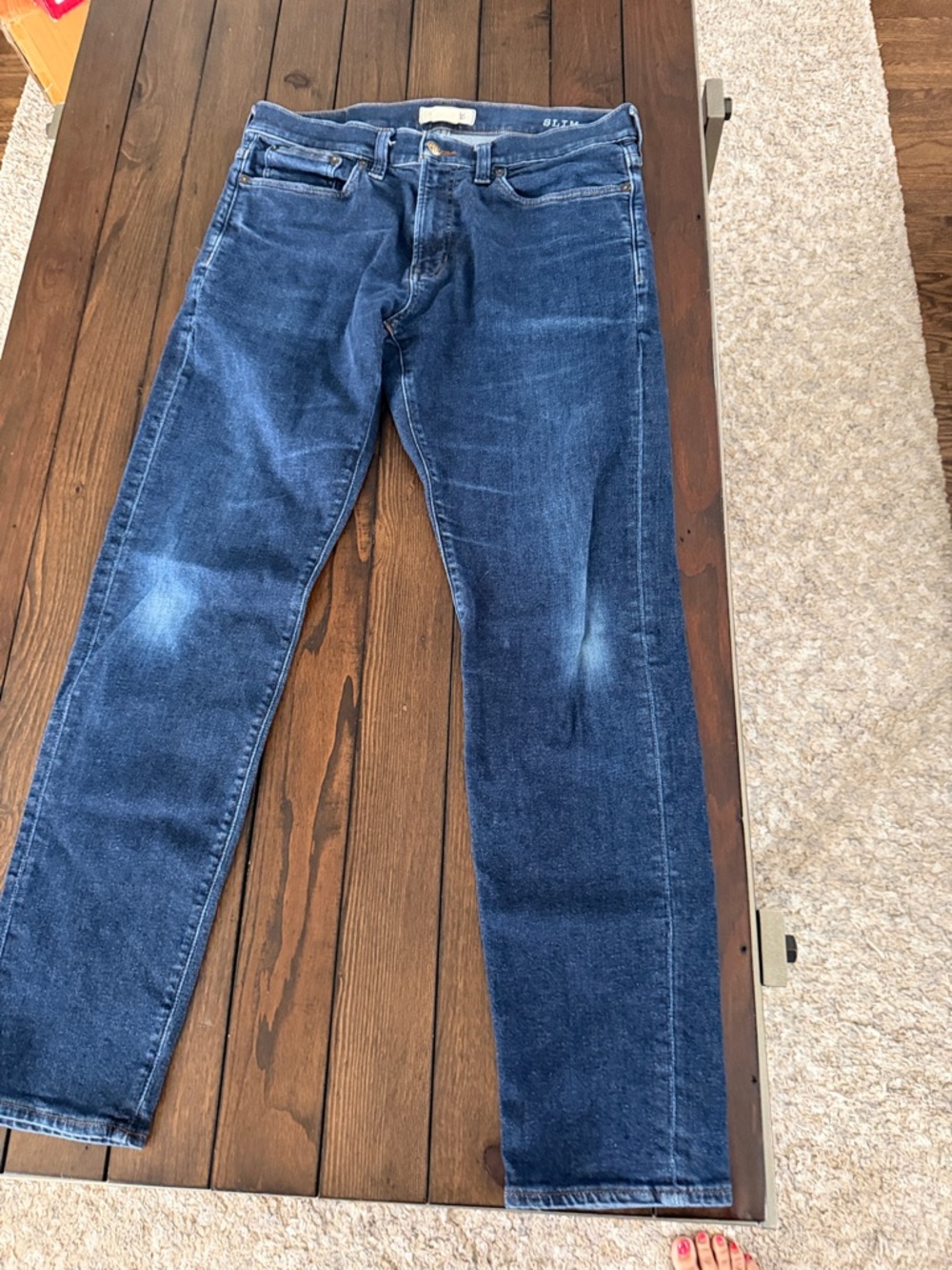 Madewell Slim Jeans Men’s 33x32 Blue Denim Straight Leg